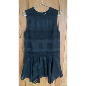 Camilla and Marc black sheer Dallas babydoll sleeveless dress